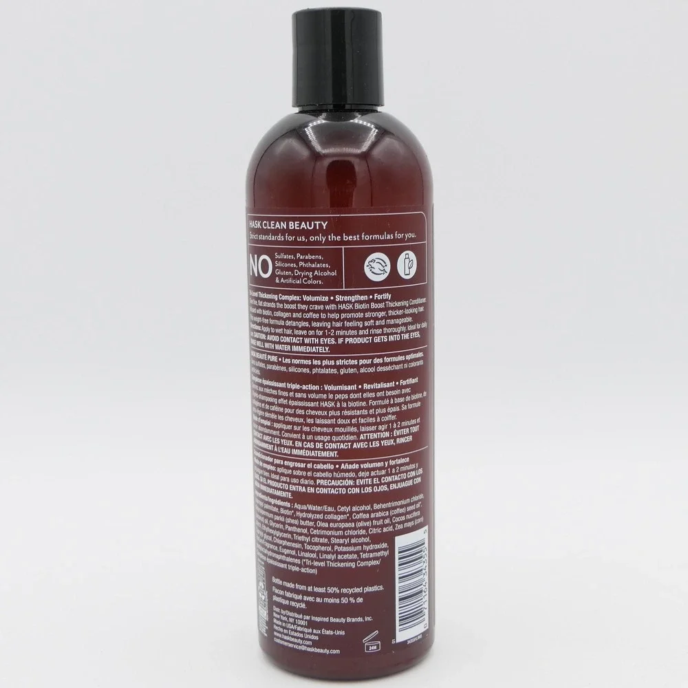 Hask Biotin Boost Thickening Conditioner 12 oz Adds Fullness + Strengthens Hair